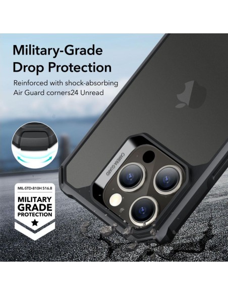 ESR Air Armor dėklas, skirtas iPhone 15 Pro Max - matinė juoda ESR Air Armor dėklas, skirtas iPhone 15 Pro Max - matinė juoda