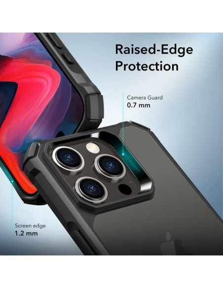 ESR Air Armor dėklas, skirtas iPhone 15 Pro Max - matinė juoda ESR Air Armor dėklas, skirtas iPhone 15 Pro Max - matinė juoda
