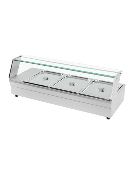 Bain marie stiklinis šildomas furšetas + 3xGN Bain marie stiklinis šildomas furšetas + 3xGN