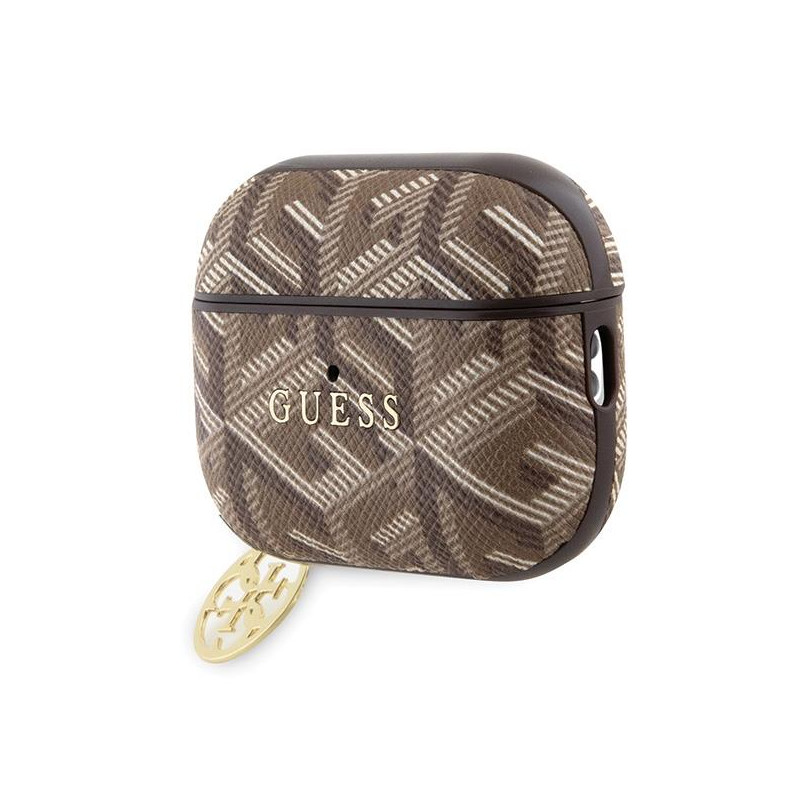 Guess GCube Charm dėklas, skirtas AirPods Pro 2 – rudas