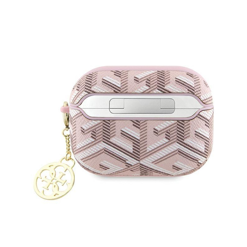 Guess GCube Charm dėklas, skirtas AirPods Pro – rožinis