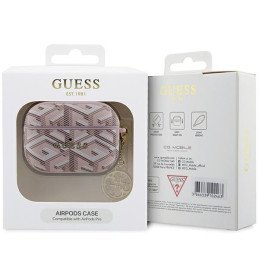 Guess GCube Charm dėklas, skirtas AirPods Pro – rožinis