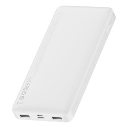 Bipow maitinimo blokas su ekranu 10000mAh USB-A microUSB kabelis 0,25m baltas