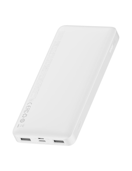 Bipow maitinimo blokas su ekranu 10000mAh USB-A microUSB kabelis 0,25m baltas