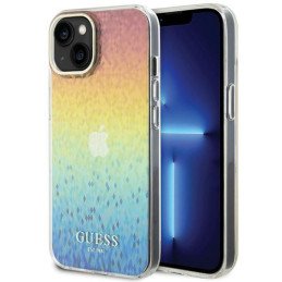 Guess IML Faceted Mirror Disco Iridescent dėklas iPhone 15 - įvairiaspalvis