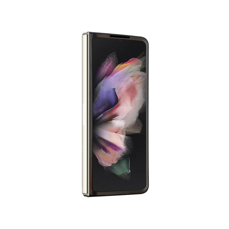 Guess Leather 4G Diamond Triangle dėklas, skirtas Samsung Galaxy Z Fold 5 - juodas