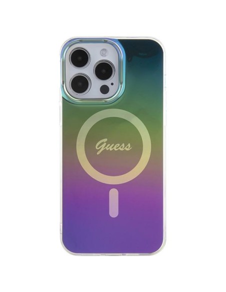 Guess IML Iridescent MagSafe dėklas iPhone 15 Pro - juodas Guess IML Iridescent MagSafe dėklas iPhone 15 Pro - juodas