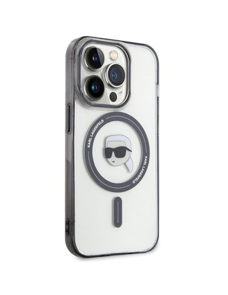 Karl Lagerfeld IML Karl& 39 s Head MagSafe dėklas iPhone 15 Pro - skaidrus Karl Lagerfeld IML Karl& 39 s Head MagSafe dėklas iPhone 15 Pro - skaidrus
