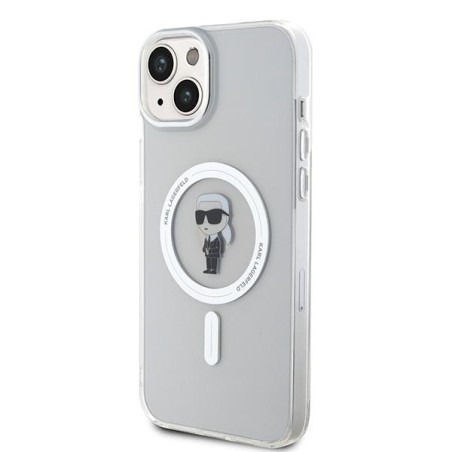 Karl Lagerfeld IML Ikonik MagSafe dėklas iPhone 15 Plus - skaidrus Karl Lagerfeld IML Ikonik MagSafe dėklas iPhone 15 Plus - skaidrus