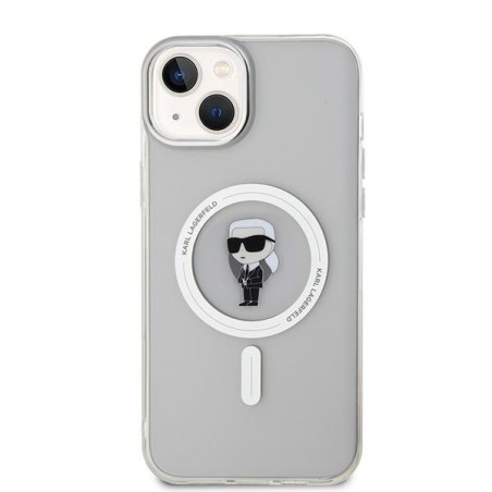 Karl Lagerfeld IML Ikonik MagSafe dėklas iPhone 15 Plus - skaidrus Karl Lagerfeld IML Ikonik MagSafe dėklas iPhone 15 Plus - skaidrus
