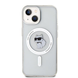 Karl Lagerfeld IML Choupette MagSafe dėklas iPhone 15 - skaidrus