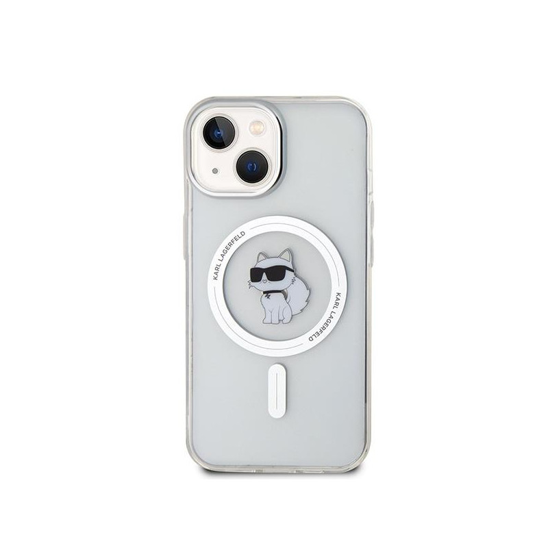 Karl Lagerfeld IML Choupette MagSafe dėklas iPhone 15 - skaidrus