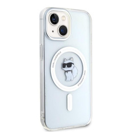 Karl Lagerfeld IML Choupette MagSafe dėklas iPhone 15 - skaidrus