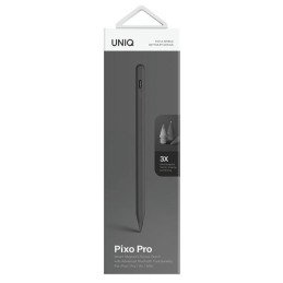 Uniq Pixo Pro magnetinis rašiklis su belaidžiu įkrovimu, skirtas iPad - pilkas