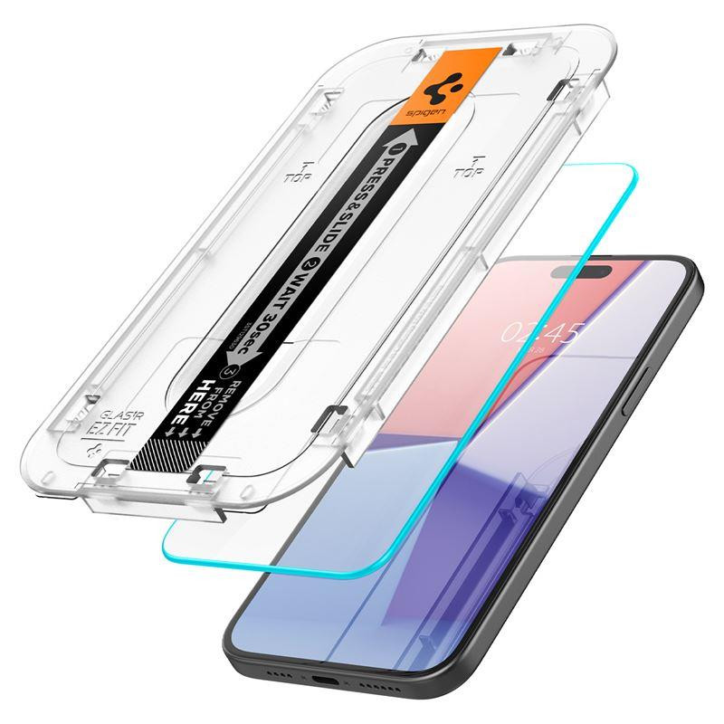 Spigen Glas.tR EZ Fit grūdintas stiklas, skirtas iPhone 15 Plus
