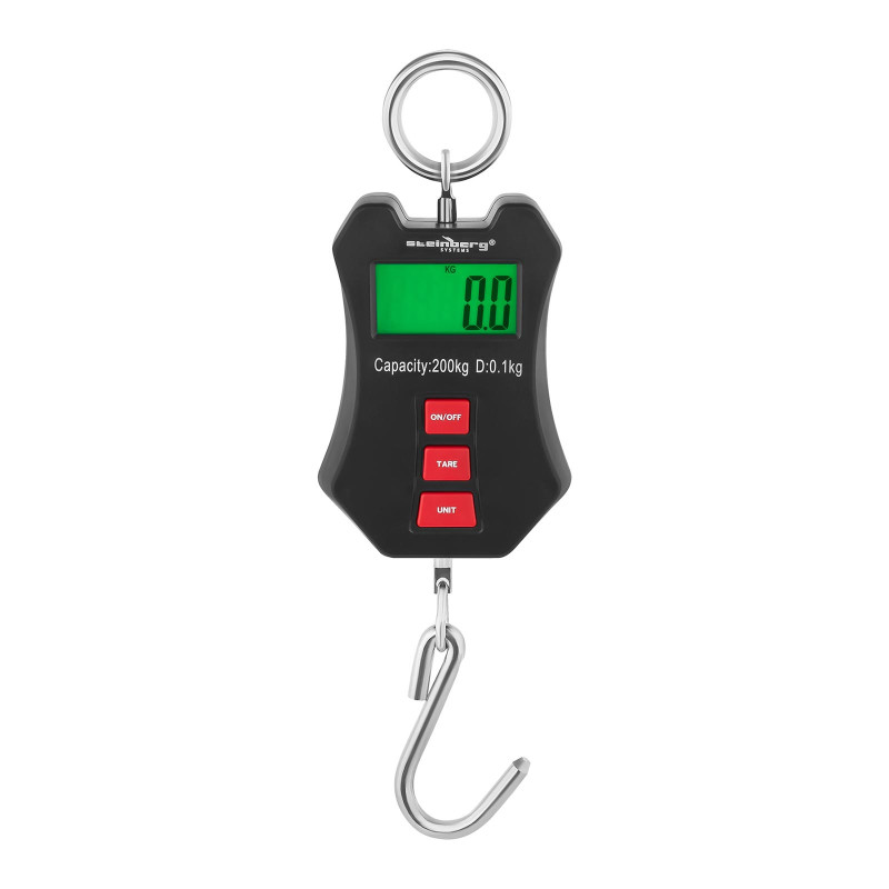 LCD pakabinamos kablio svarstyklės 200kg / 0,1kg