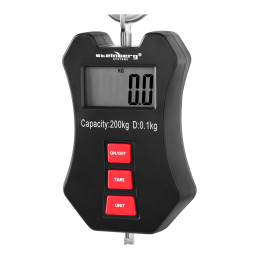 LCD pakabinamos kablio svarstyklės 200kg / 0,1kg