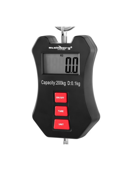 LCD pakabinamos kablio svarstyklės 200kg / 0,1kg LCD pakabinamos kablio svarstyklės 200kg / 0,1kg