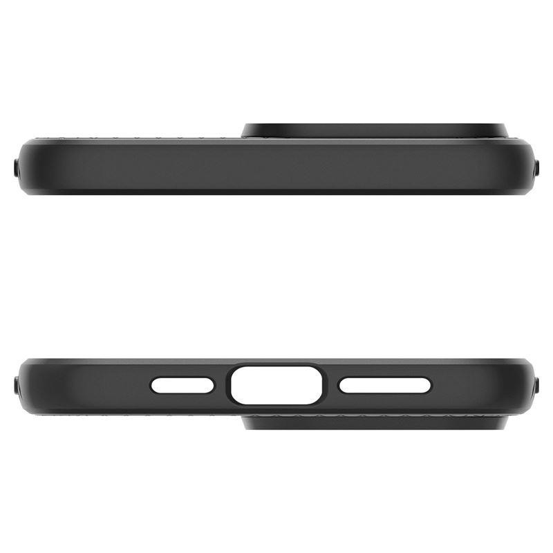 Spigen Liquid Air dėklas iPhone 15 Pro - matinės juodos spalvos