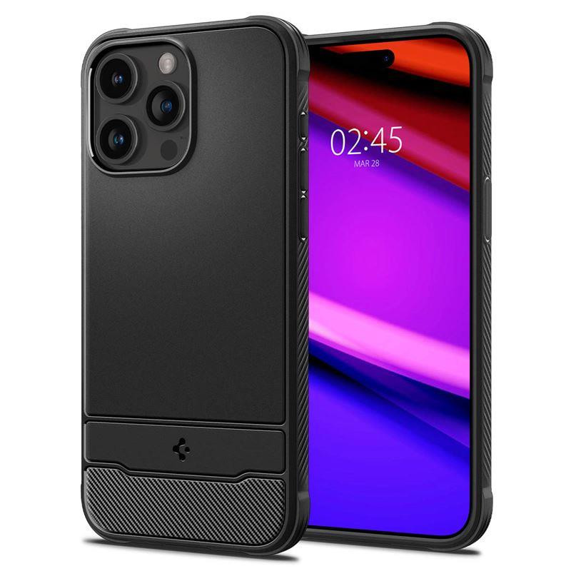 Spigen Rugged Armor Mag dėklas su MagSafe iPhone 15 Pro - matinė juoda