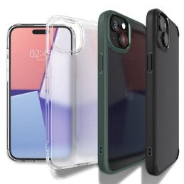 Spigen Ultra Hybrid dėklas iPhone 15 Plus - tamsiai mėlynas