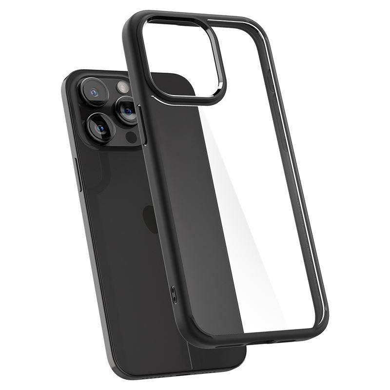 Spigen Ultra Hybrid dėklas, skirtas iPhone 15 Pro Max - matinė juoda