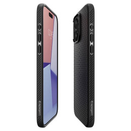 Spigen Liquid Air dėklas, skirtas iPhone 15 Pro Max - matinė juoda