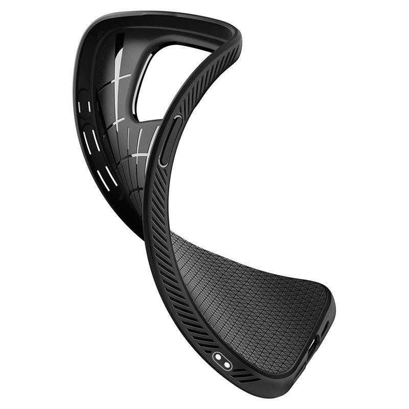 Spigen Liquid Air dėklas, skirtas iPhone 15 Pro Max - matinė juoda