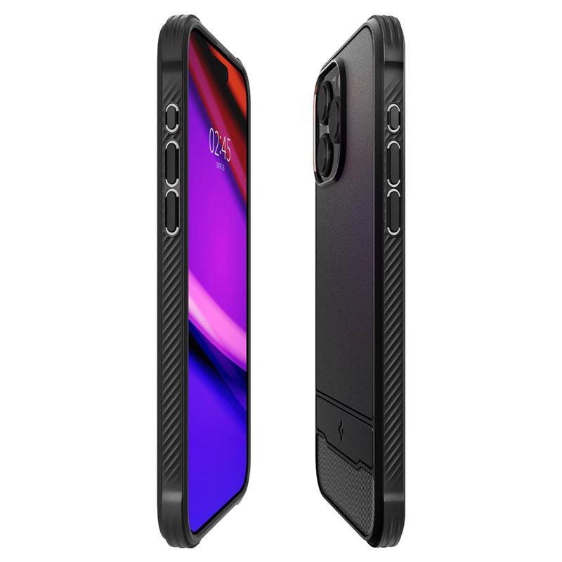 Spigen Rugged Armor Mag dėklas su MagSafe, skirtas iPhone 15 Pro Max - matinė juoda Spigen Rugged Armor Mag dėklas su MagSafe, skirtas iPhone 15 Pro Max - matinė juoda