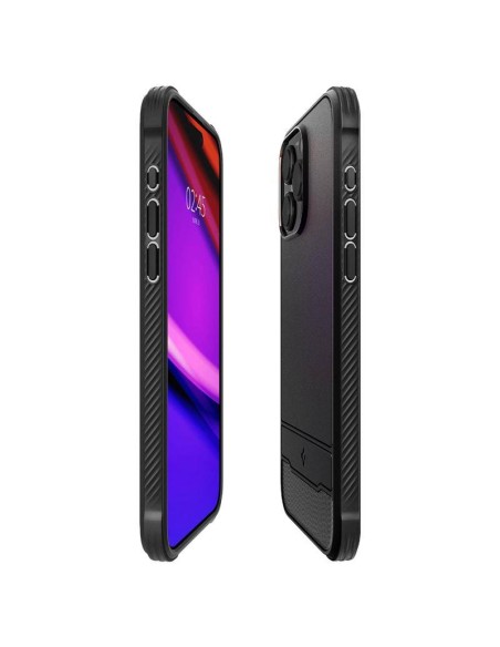 Spigen Rugged Armor Mag dėklas su MagSafe, skirtas iPhone 15 Pro Max - matinė juoda Spigen Rugged Armor Mag dėklas su MagSafe, skirtas iPhone 15 Pro Max - matinė juoda