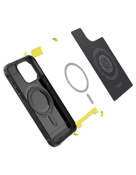 Spigen Rugged Armor Mag dėklas su MagSafe, skirtas iPhone 15 Pro Max - matinė juoda Spigen Rugged Armor Mag dėklas su MagSafe, skirtas iPhone 15 Pro Max - matinė juoda