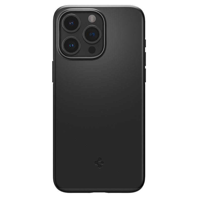 Spigen Thin Fit dėklas iPhone 15 Pro Max - juodas
