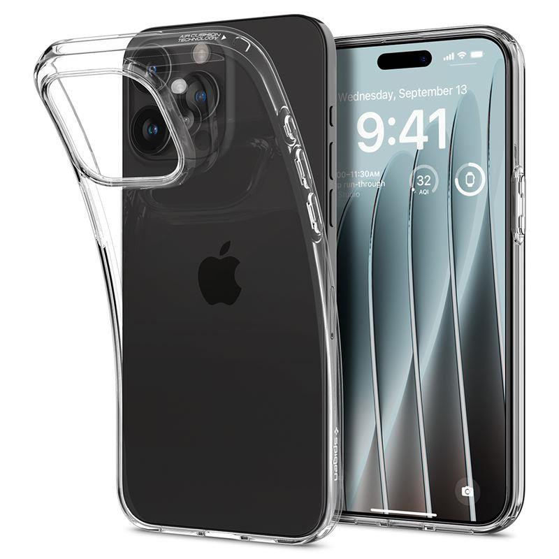 Spigen Crystal Flex dėklas iPhone 15 Pro Max - skaidrus