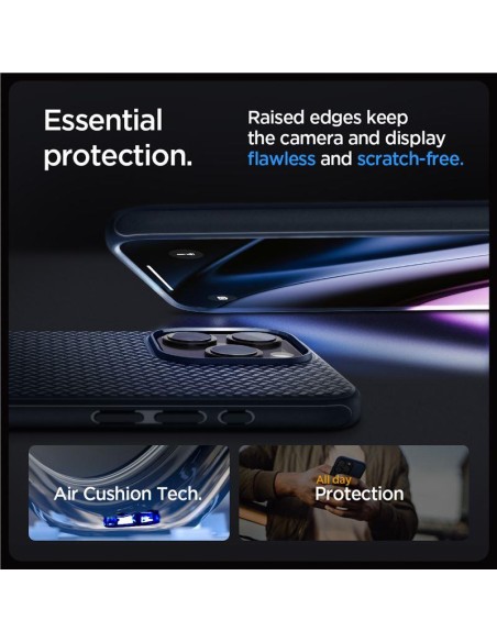 Spigen Mag Armor dėklas su MagSafe, skirtas iPhone 15 Pro Max - mėlynas Spigen Mag Armor dėklas su MagSafe, skirtas iPhone 15 Pro Max - mėlynas