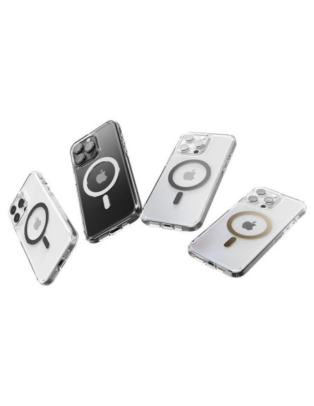 Spigen Crystal Hybrid MagSafe dėklas iPhone 15 Pro - skaidrus ir baltas Spigen Crystal Hybrid MagSafe dėklas iPhone 15 Pro - skaidrus ir baltas