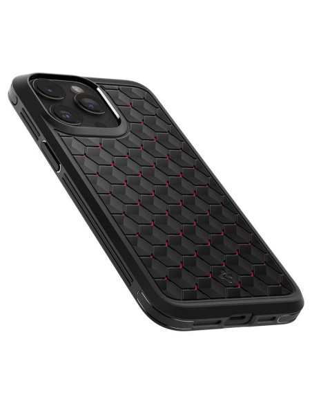 Spigen Cryo Armor dėklas iPhone 15 Pro Max - juodos ir raudonos spalvos Spigen Cryo Armor dėklas iPhone 15 Pro Max - juodos ir raudonos spalvos