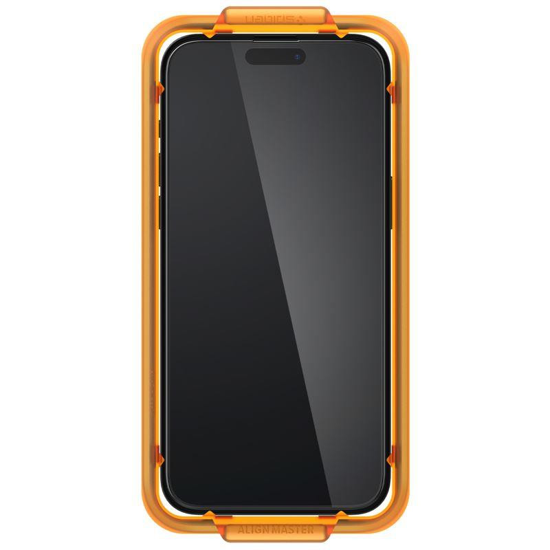 Spigen ALM Glass FC grūdintas stiklas skirtas iPhone 15 - juodas 2 vnt.