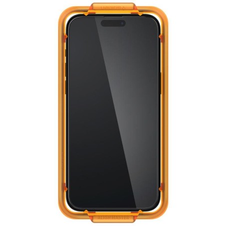 Spigen ALM Glass FC grūdintas stiklas skirtas iPhone 15 Plus - juodas 2 vnt. Spigen ALM Glass FC grūdintas stiklas skirtas iPhone 15 Plus - juodas 2 vnt.