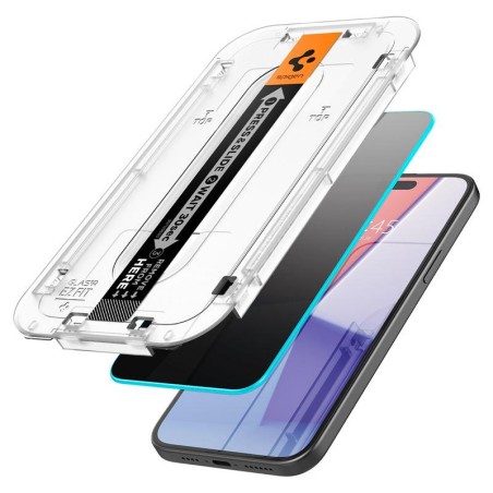 GRŪDINTAS STIKLAS SPIGEN GLAS.TR "EZ FIT" 2 PAKUOTĖS IPHONE 15 PRIVATUMAS GRŪDINTAS STIKLAS SPIGEN GLAS.TR "EZ FIT" 2 PAKUOTĖS IPHONE 15 PRIVATUMAS