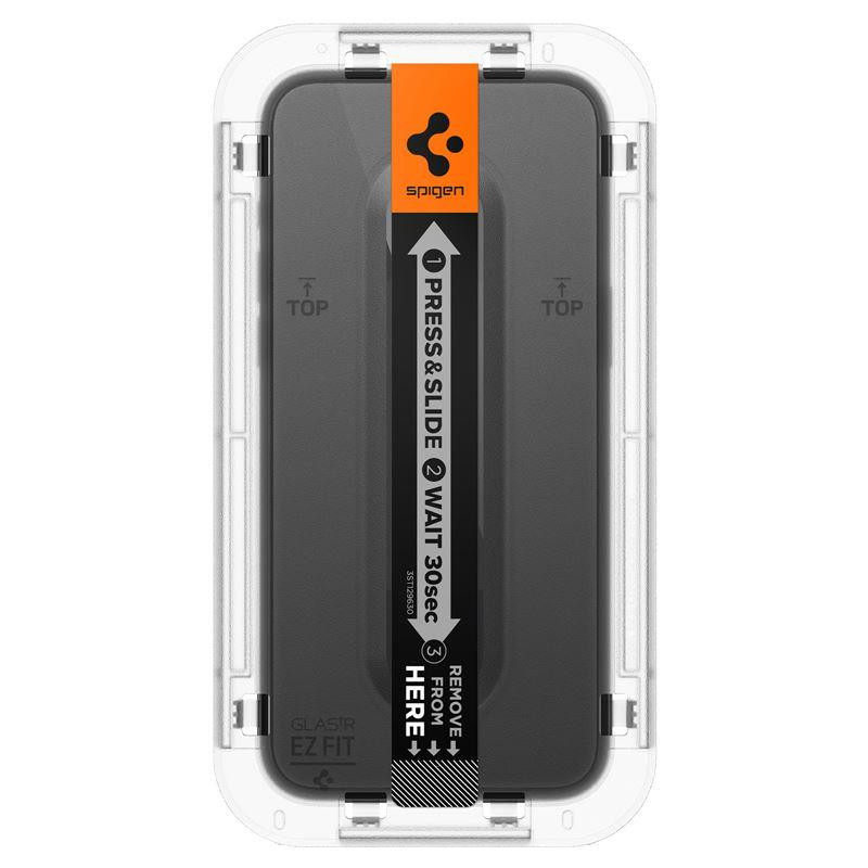 Spigen Glas.tR EZ Fit FC grūdintas stiklas skirtas iPhone 15 Plus - juodas 2 vnt.