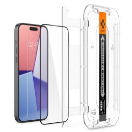 Spigen Glas.tR EZ Fit FC grūdintas stiklas skirtas iPhone 15 Plus - juodas
