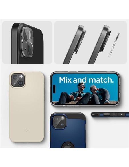Spigen Optik.tR kameros apsauga iPhone 15 / 15 Plus - permatoma 2 vnt. Spigen Optik.tR kameros apsauga iPhone 15 / 15 Plus - permatoma 2 vnt.