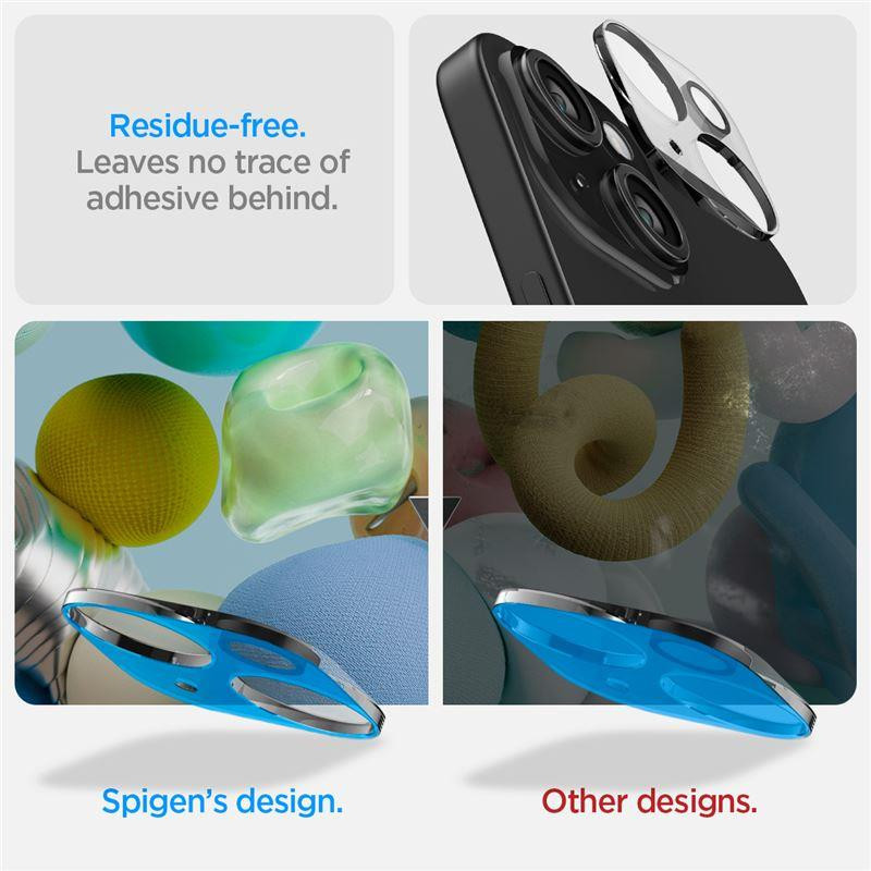 Spigen Optik.tR kameros apsauga iPhone 15 / 15 Plus - permatoma 2 vnt.