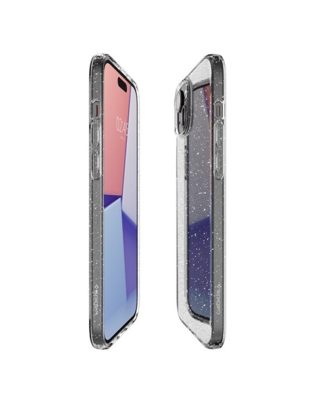 Spigen Liquid Crystal dėklas iPhone 15 - skaidrus ir blizgantis Spigen Liquid Crystal dėklas iPhone 15 - skaidrus ir blizgantis