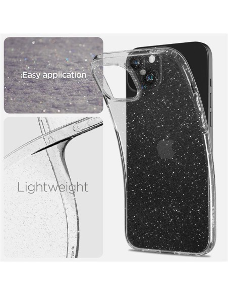 Spigen Liquid Crystal dėklas iPhone 15 - skaidrus ir blizgantis Spigen Liquid Crystal dėklas iPhone 15 - skaidrus ir blizgantis