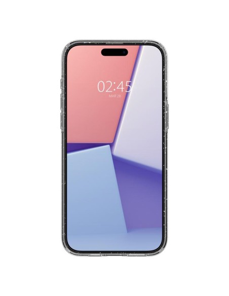 Spigen Liquid Crystal dėklas iPhone 15 Pro - skaidrus ir blizgantis