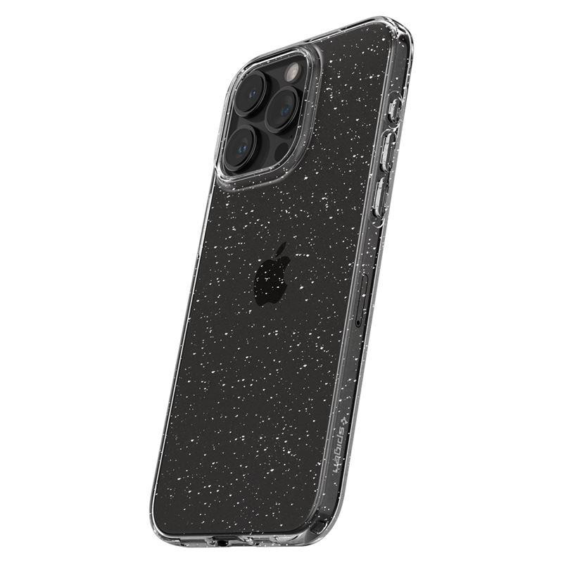 Spigen Liquid Crystal dėklas iPhone 15 Pro Max - skaidrus ir blizgantis