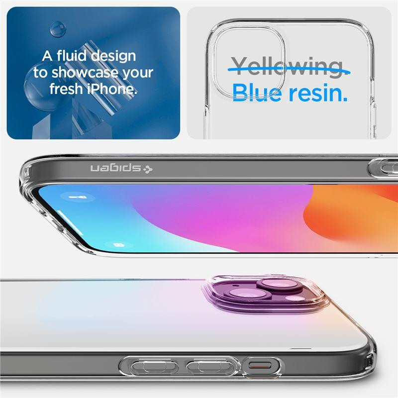 Spigen Liquid Crystal dėklas iPhone 15 - skaidrus