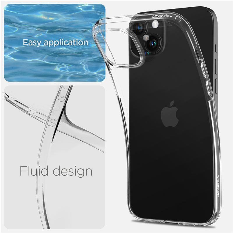 Spigen Liquid Crystal dėklas iPhone 15 - skaidrus