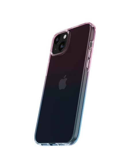 Spigen Liquid Crystal dėklas iPhone 15 - rožinis ir mėlynas Spigen Liquid Crystal dėklas iPhone 15 - rožinis ir mėlynas